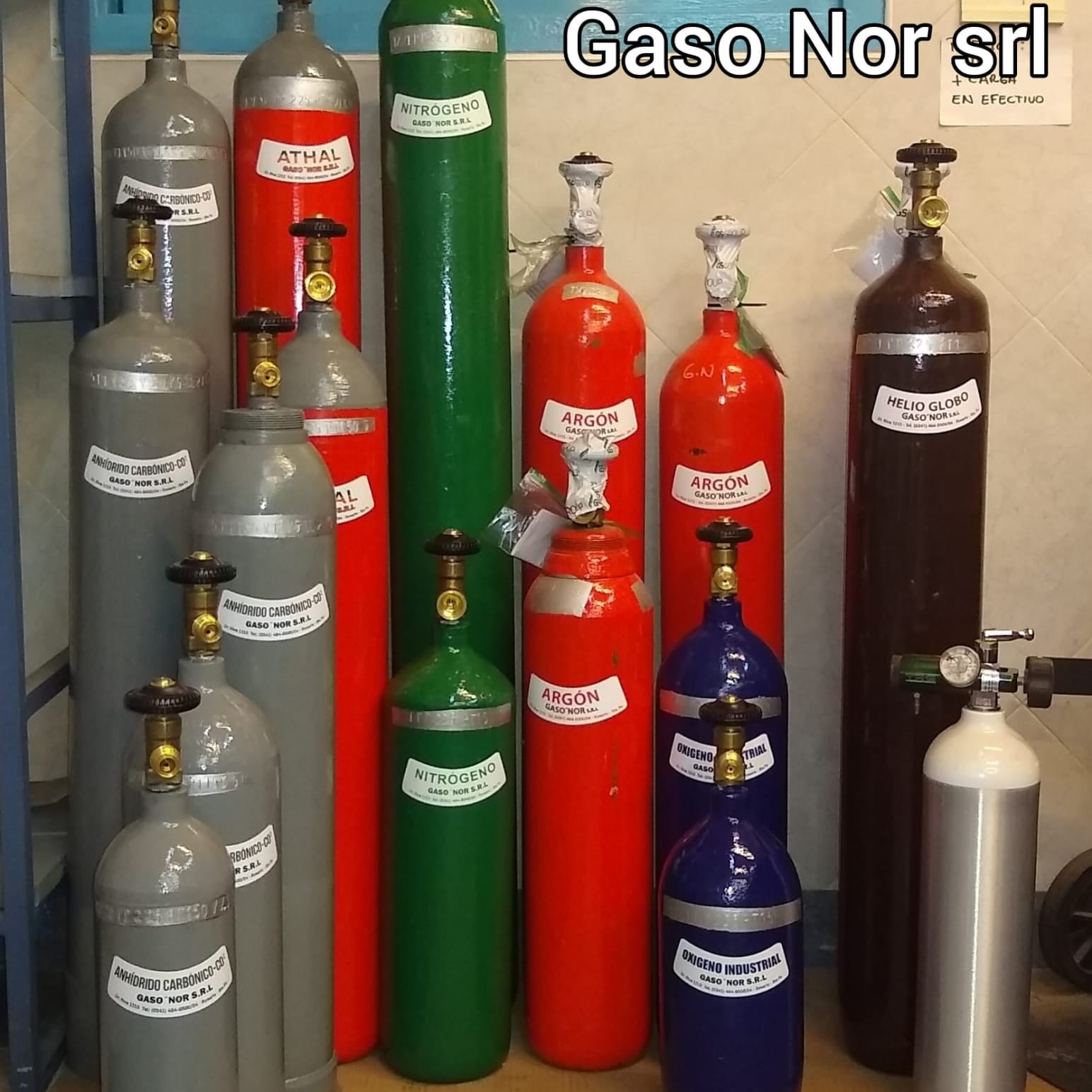 Cilindros de gases a la venta